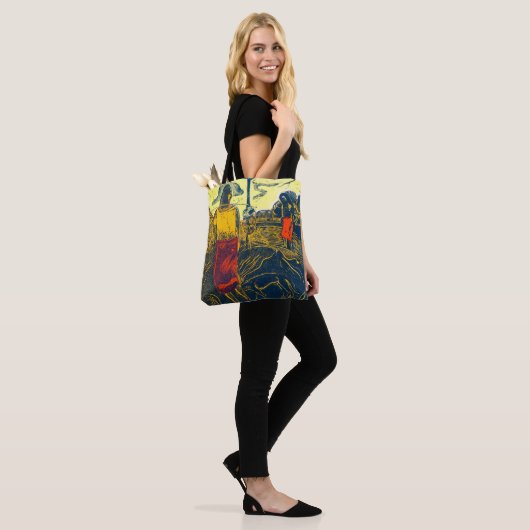Tahitian Women and Dog, Gauguin Tote Bag (Op model)