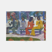 Tahitian Women, Gauguin Fleece Deken (Voorkant (Horizontaal))