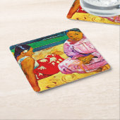 Tahitian Women, Gauguin Kartonnen Onderzetters (Schuin)