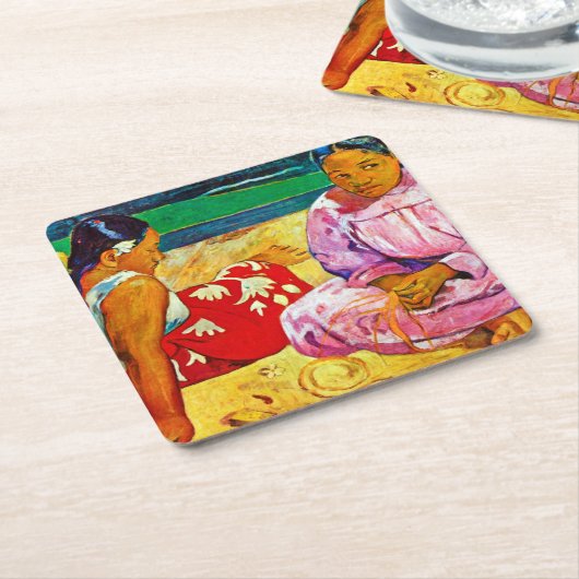 Tahitian Women, Gauguin Kartonnen Onderzetters (Schuin)