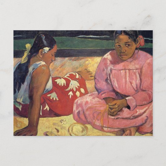 'Tahitian Women on the Beach' - Briefkaart van Gau (Voorkant)
