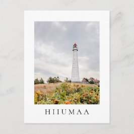 Tahkuna-vuurtoren op het eiland Hiiumaa, Estland Briefkaart