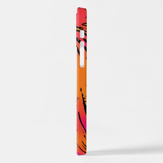 Tahlia Mooie Zwarte Vrouw Pop Art Stijl iPhone Hoesje (Linkerkant)