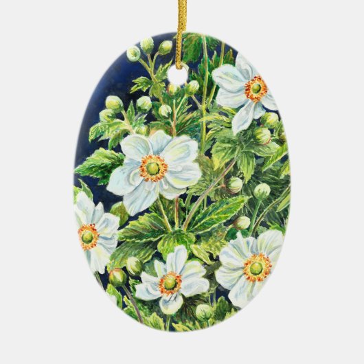 Tahlia's Windbloemen - Keramisch Ornament (Voorkant)
