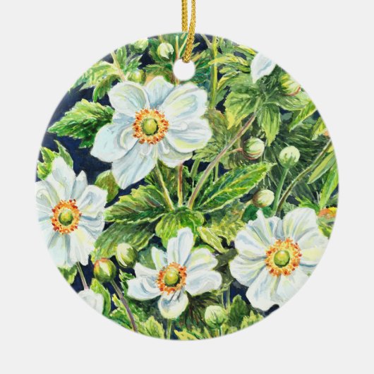 Tahlia's Windbloemen - Keramisch Ornament (Voorkant)