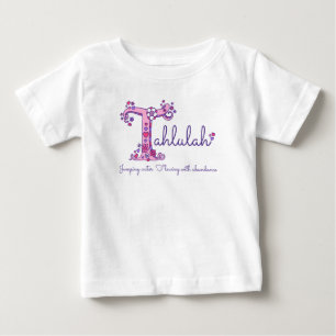 Tahlulah meisjesnaam & betekenis T monogram kledin