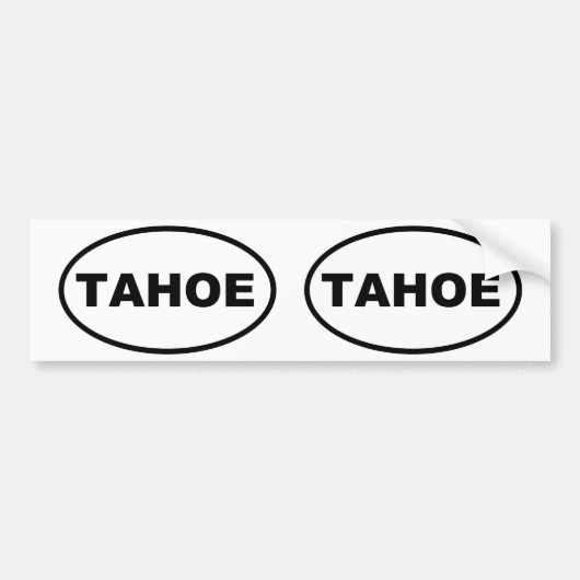TAHOE BUMPERSTICKER (Voorkant)