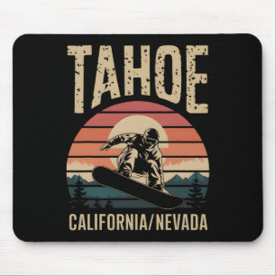 Tahoe California Snowboard Snowboarden Mo Muismat