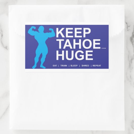 Tahoe Huge Rechthoekige Sticker (Tas)