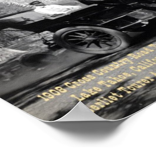 Tahoe-meer 1908 poster (Hoek)