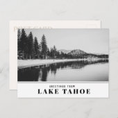 Tahoe-meer in Pinewild met Round Hill en Pine Tr Briefkaart (Voorkant / Achterkant)
