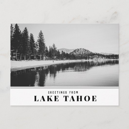 Tahoe-meer in Pinewild met Round Hill en Pine Tr Briefkaart (Voorkant)