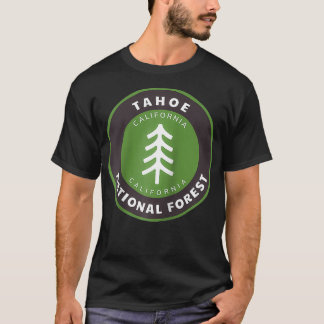 Tahoe National Forest California - Boom Badge T-shirt