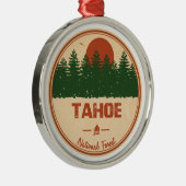 Tahoe National Forest Metalen Ornament (Rechts)
