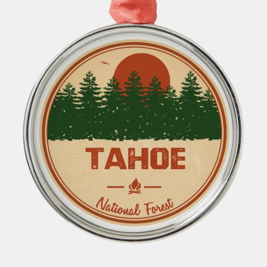 Tahoe National Forest Metalen Ornament (Voorkant)