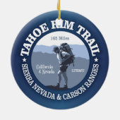 Tahoe Rim Trail Keramisch Ornament (Achterkant)