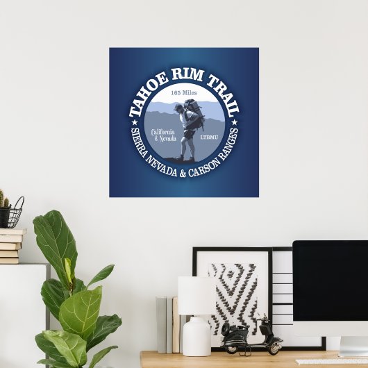 Tahoe Rim Trail Poster (Thuiskantoor)