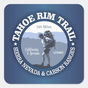 Tahoe Rim Trail Vierkante Sticker