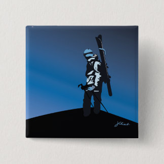 tahoe ski in het buitenland vierkante button 5,1 cm