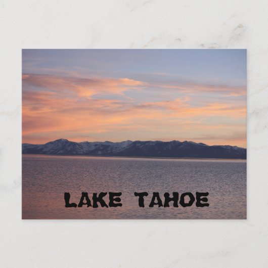 Tahoe SunSet 1 Briefkaart (Voorkant)