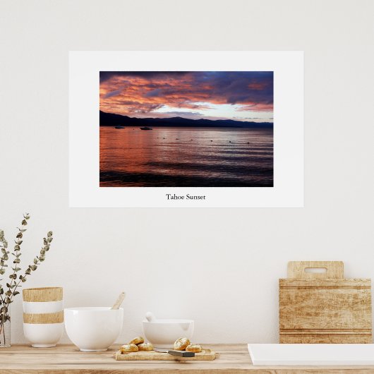 Tahoe Sunset Poster (Keuken)