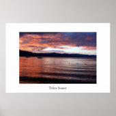 Tahoe Sunset Poster (Voorkant)