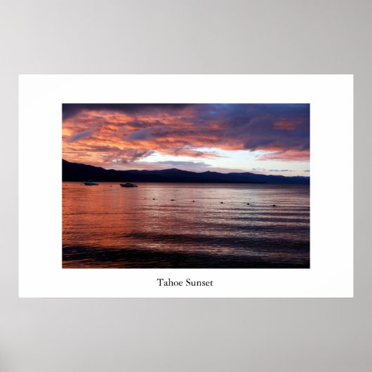 Tahoe Sunset Poster (Voorkant)