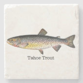 Tahoe Trout Fish Stenen Onderzetter (Voorkant)