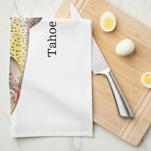 Tahoe Trout Fish Theedoek (Quarter Fold)