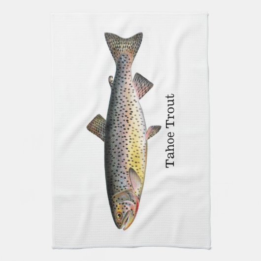 Tahoe Trout Fish Theedoek (Verticaal)