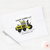 Tahoe Workz LLC Sneeuwverwijderingsservices Ronde Sticker (Envelop)