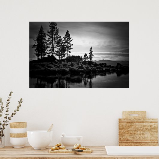 Tahoe's Heavenly Glass Poster (Keuken)