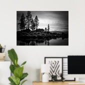 Tahoe's Heavenly Glass Poster (Thuiskantoor)