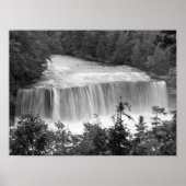 Tahquamenon Bovenste Herfst Grayscale Poster (Voorkant)
