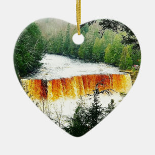 Tahquamenon Bovenste Herfst Hoger schiereiland Mic Keramisch Ornament