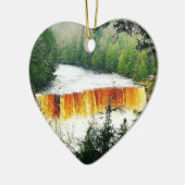 Tahquamenon Bovenste Herfst Hoger schiereiland Mic Keramisch Ornament (Links)