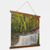 Tahquamenon Falls in Fall Hangend Wandkleed (Gebogen)