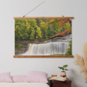 Tahquamenon Falls in Fall Hangend Wandkleed (Slaapkamer)