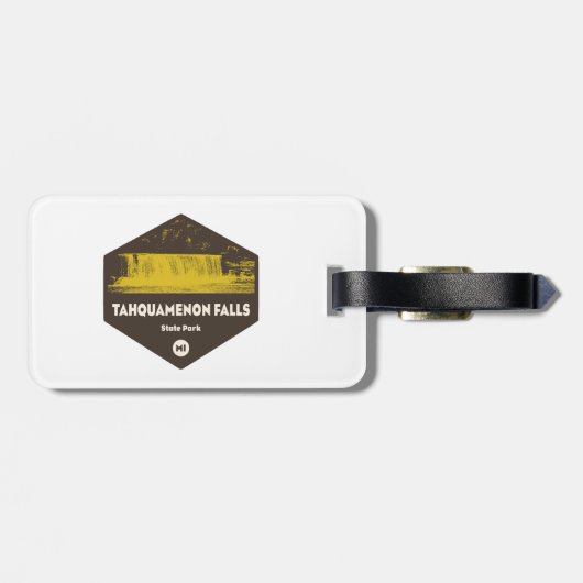 Tahquamenon Falls State Park Michigan Bagagelabel (Achterkant horizontaal)