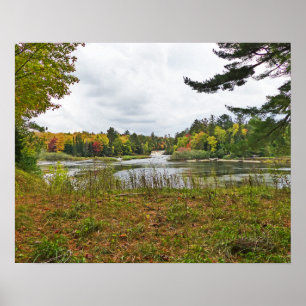TAHQUAMENON FALLS STATE PARK, MICHIGAN, IN DE HERF POSTER