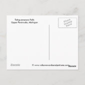 Tahquamenon Herfsten Bovenop het schiereiland Brie Briefkaart (Achterkant)