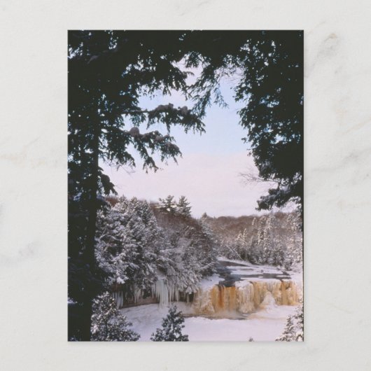 Tahquamenon Herfsten Bovenop het schiereiland Brie Briefkaart (Voorkant)