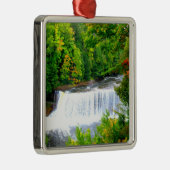 Tahquamenon Herfsten Bovenop het schiereiland Mich Metalen Ornament (Rechts)