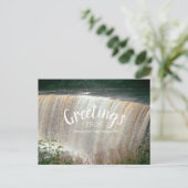 Tahquamenon Herfsten Greetings Michigan Waterfall Briefkaart (Staand voorkant)
