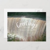Tahquamenon Herfsten Greetings Michigan Waterfall Briefkaart (Voorkant / Achterkant)