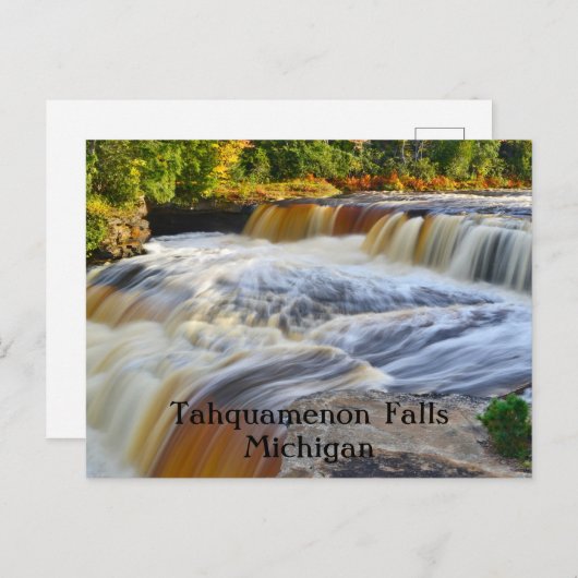 Tahquamenon Herfsten Michigan Briefkaart (Voorkant / Achterkant)