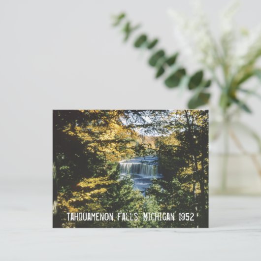 Tahquamenon Herfsten Michigan Briefkaart (Staand voorkant)
