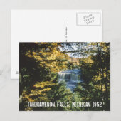 Tahquamenon Herfsten Michigan Briefkaart (Voorkant / Achterkant)