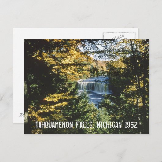 Tahquamenon Herfsten Michigan Briefkaart (Voorkant / Achterkant)