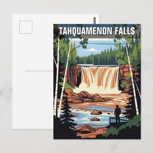 Tahquamenon Herfsten Nederland Reizen Briefkaart (Voorkant / Achterkant)